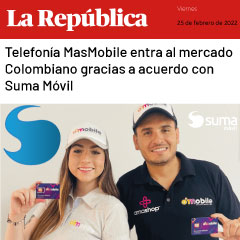 Telefonía MasMobile entra al mercado Colombiano gracias a acuerdo con SUMA móvil
